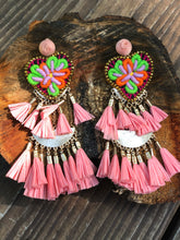 Load image into Gallery viewer, Pink Long Statement Necklace