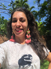 Load image into Gallery viewer, Pink Long Statement Necklace