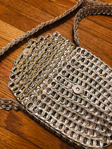 Silver Soda Pop Tab Handbag