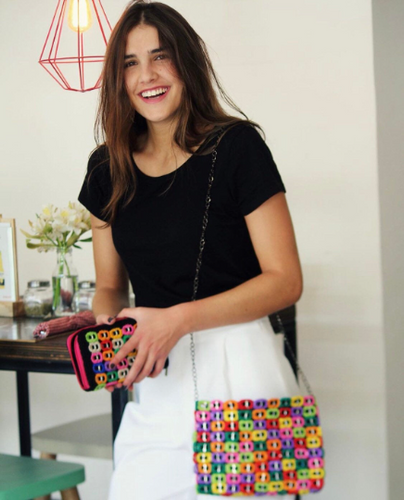 Multi Color Soda Pop Tab handbag