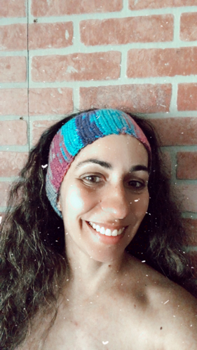 Multi Color Purple crochet headband