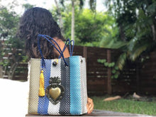 Load image into Gallery viewer, Handwoven recycled Tote Bag