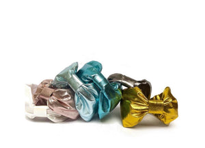 Hairband laminated Bow - Charcoal Color
