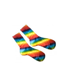 Load image into Gallery viewer, Rainbow Disco Socks/ Laminated Socks